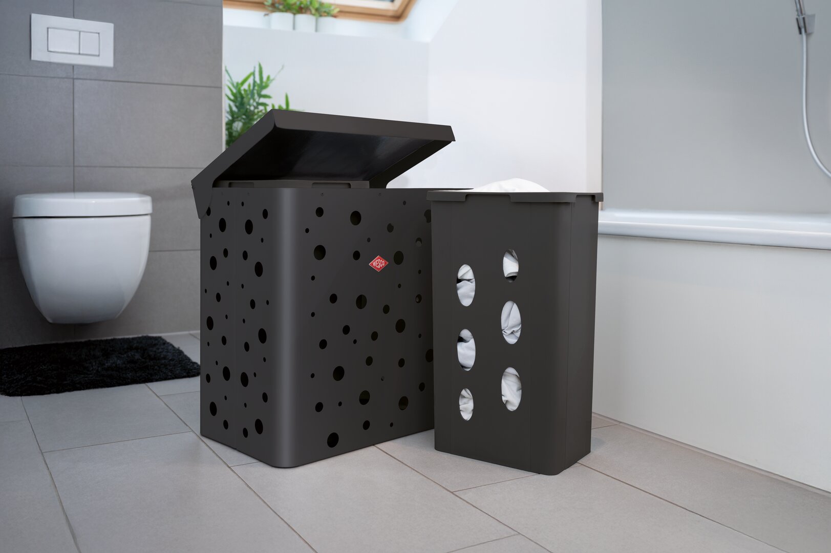 Wäschebox Duo 1 , graphit matt
