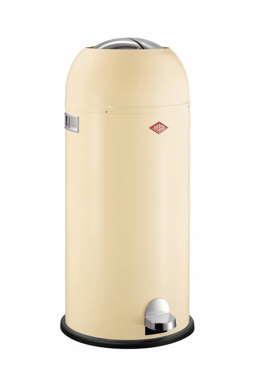 WESCO Baseboy Stainless Steel Waste Bin in Red with a Volume of 20 WESCO Baseboy Stainless Steel Waste Bin in Red with a Volume of 20