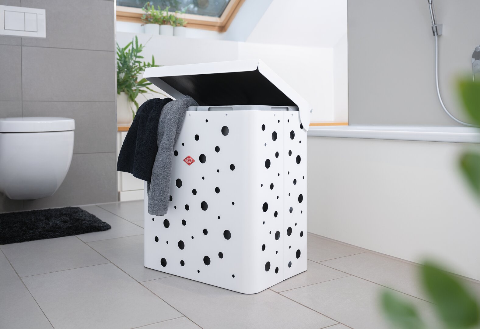 Laundry box Duo 1, white matt