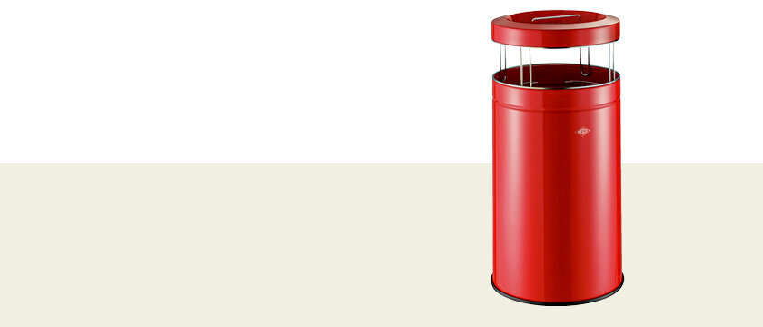 Outdoor waste bin & pedestal ashtray