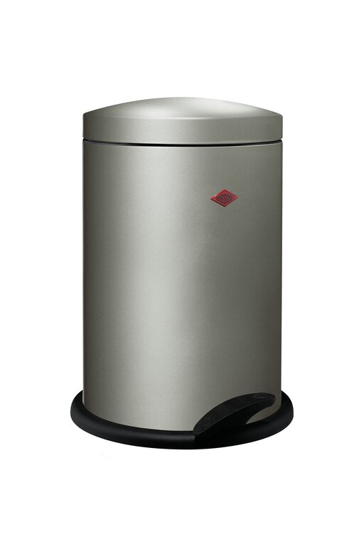 Pedal bin 116, Free-standing container, nickel silver Pedal bin 116, Free-standing container, nickel silver