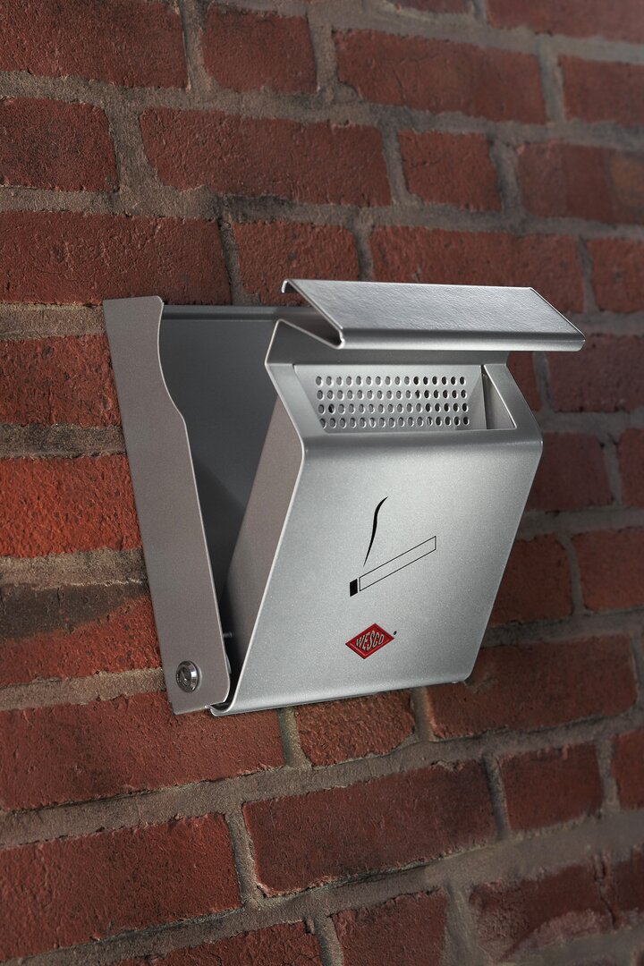 Wall ashtray, silver